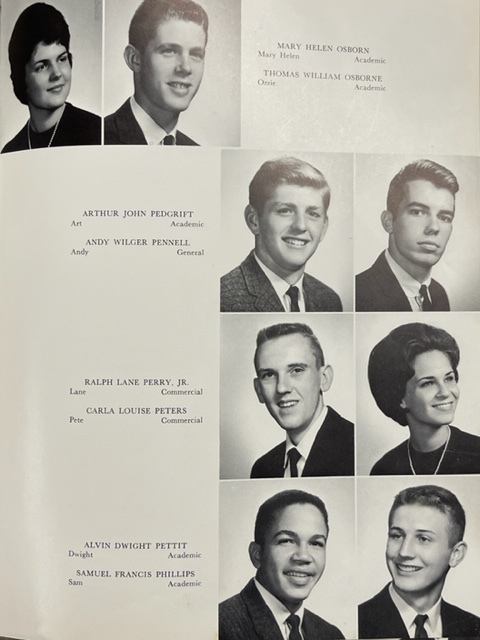A D Pettit yearbook picture page AHS 1963.jpg