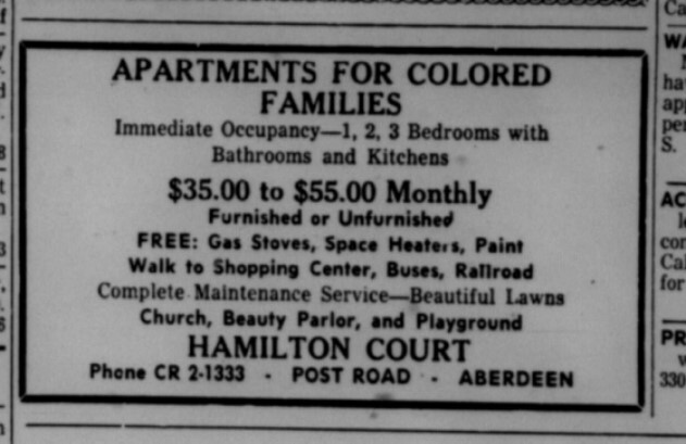 Apartments for Colored Families