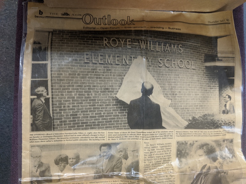 Unveiling the Roye-Williams name change for Roye-Williams Elementary School