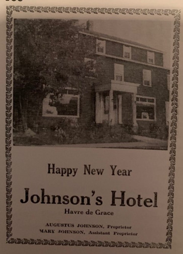 1944 Flyer for Johnson's Hotel