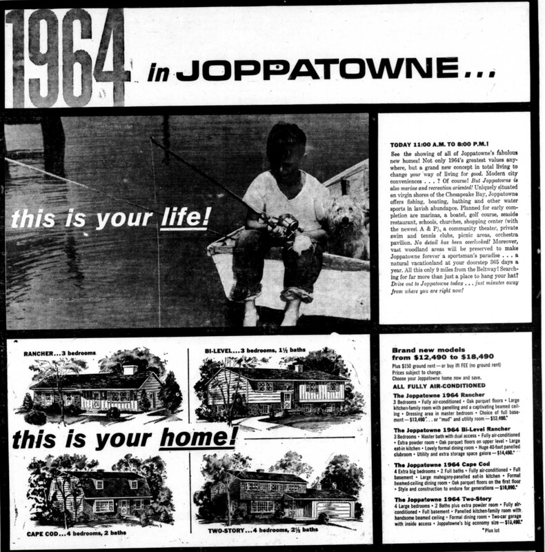 Come live in Joppatowne! (unless you are black)